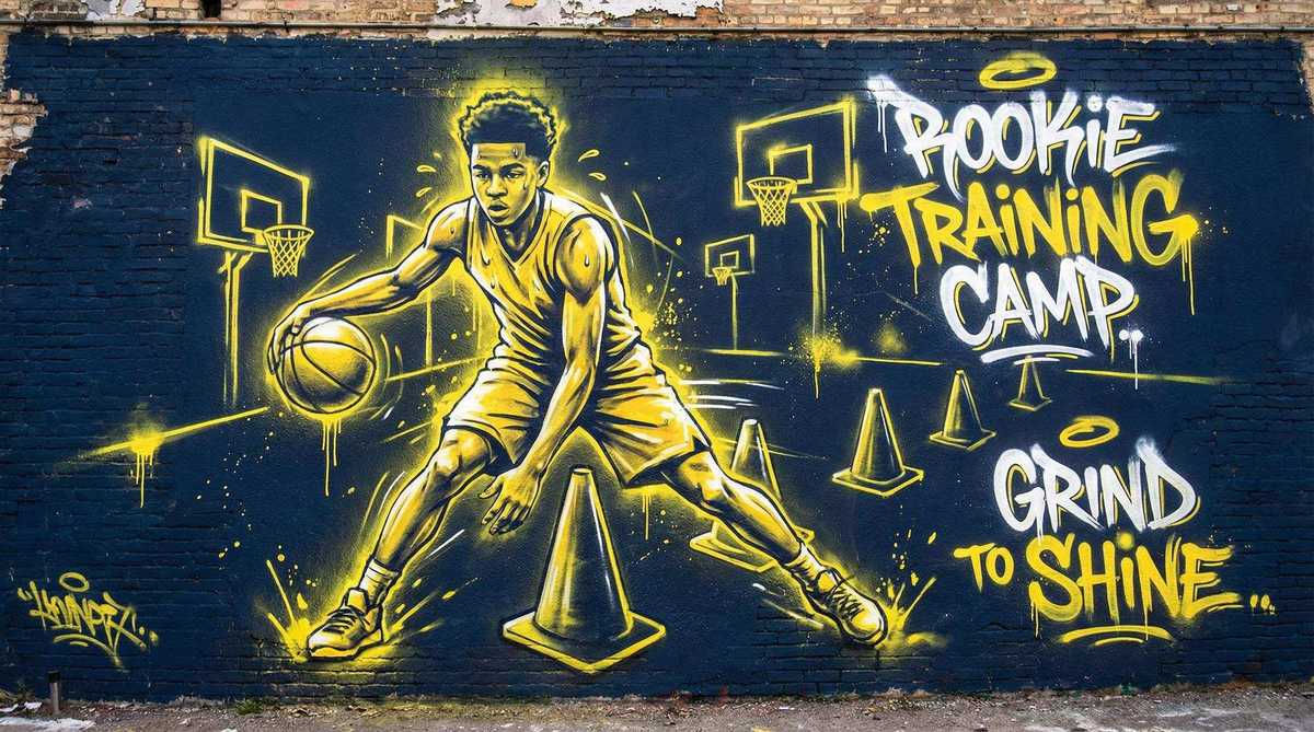 im电竞 | 篮球基础运球教学涂鸦风格